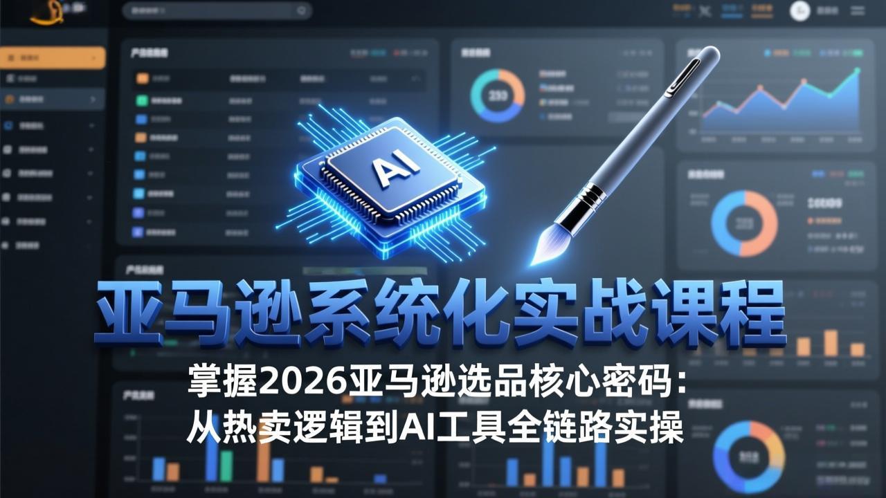 亚马逊系统化实战课-更新3月：2026最新选品方法论，从热卖原因分析到AI作图，提升选品成功率-领星网创资源站