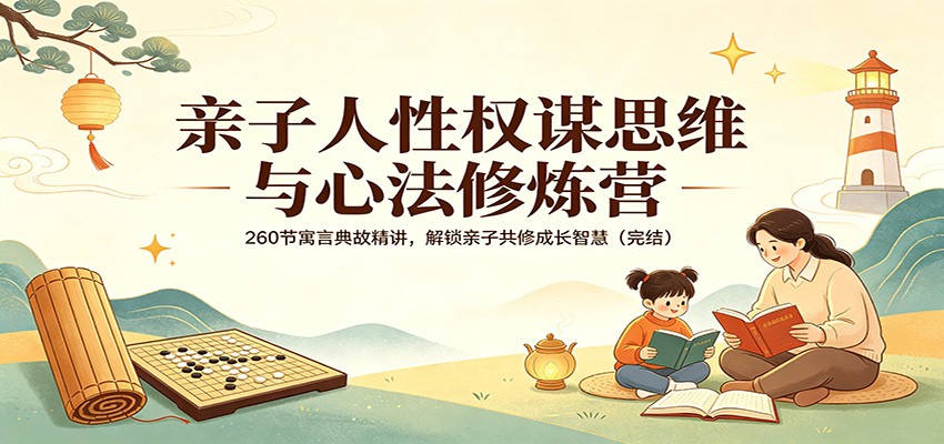 亲子人性权谋思维与心法修炼营：260节寓言典故精讲，解锁亲子共修成长智慧(完结)-领星网创资源站