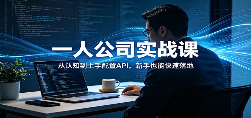 一人公司实战课：从认知到上手配置API，新手也能快速落地-领星网创资源站