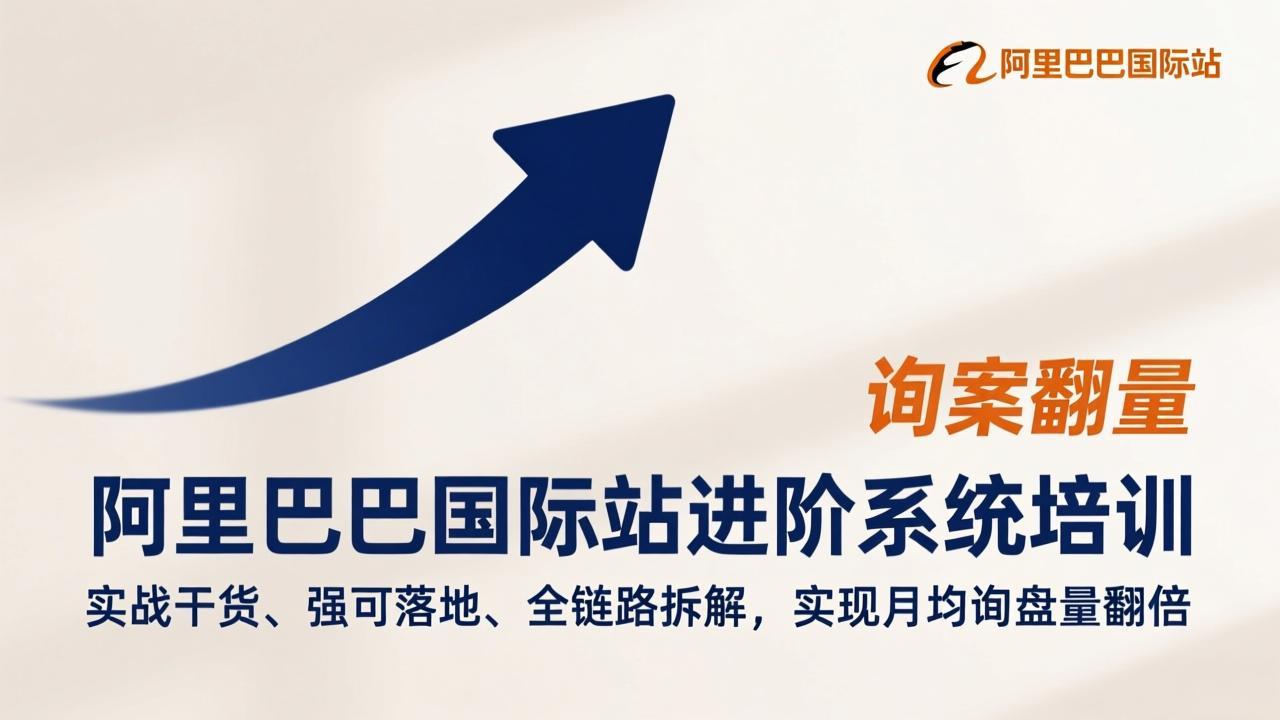 阿里巴巴国际站进阶系统培训，实战干货、强可落地、全链路拆解，实现月均询盘量翻倍-领星网创资源站