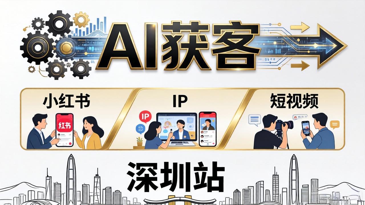 2026AI获客大课深圳站：4月17日-19日3天2夜拆透小红书+IP+短视频，老板操盘手必来-领星网创资源站