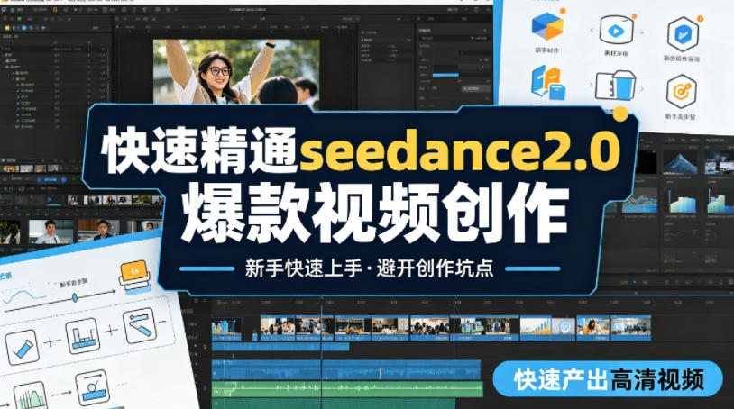 快速精通seedance2.0爆款视频创作，快速产出高清视频，避开大量创作坑点，新手也能快速上手-领星网创资源站