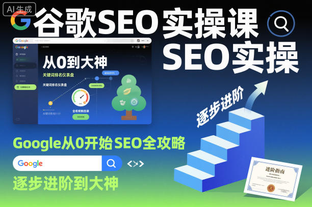 谷歌SEO实操课，Google从0开始SEO全攻略，逐步进阶到大神(更新26年)-领星网创资源站