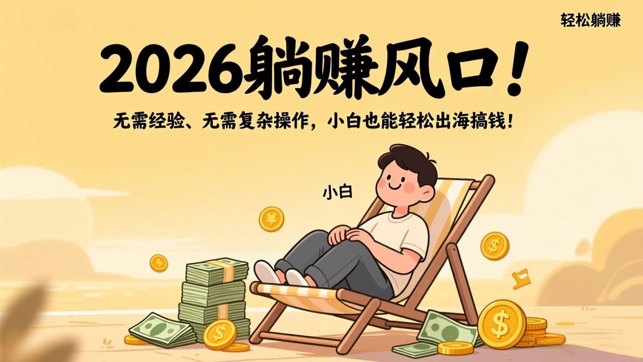 2026躺赚风口！无需经验、无需复杂操作，小白也能轻松出海搞钱！-领星网创资源站