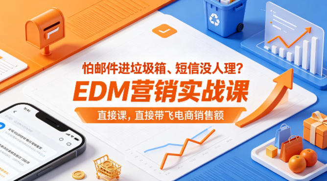 怕邮件进垃圾箱、短信没人理？EDM营销实战课，直接带飞电商销售额【原创双语字幕】-领星网创资源站