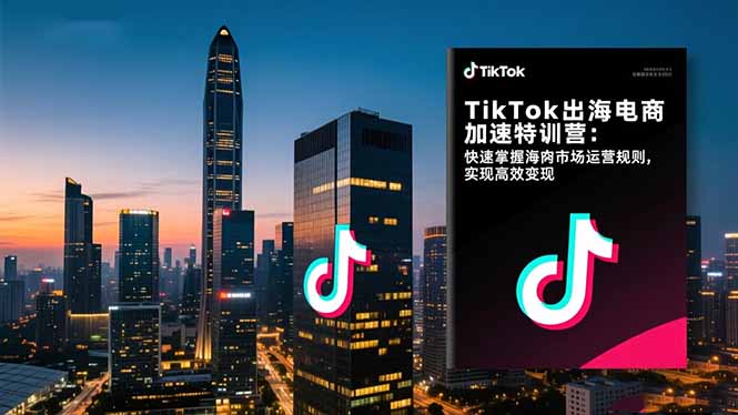 TikTok出海电商加速特训营-更新：快速掌握海外市场运营规则，实现高效变现-领星网创资源站