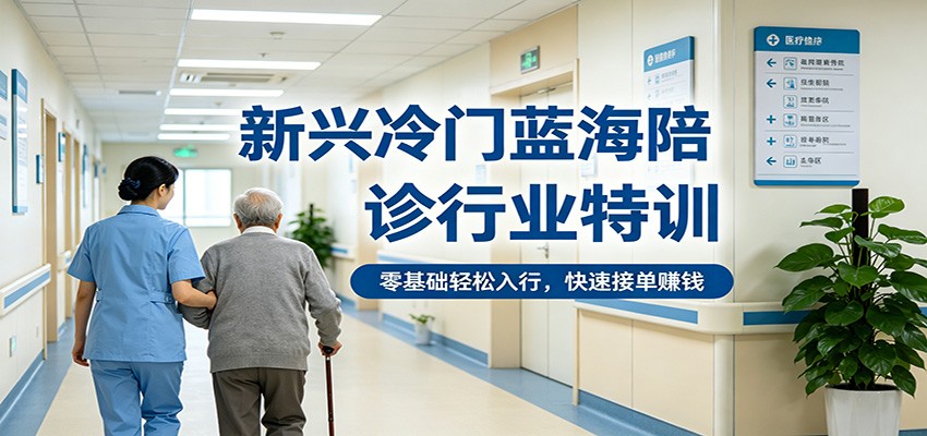 新兴冷门蓝海陪诊行业特训，零基础轻松入行，快速接单赚钱-领星网创资源站