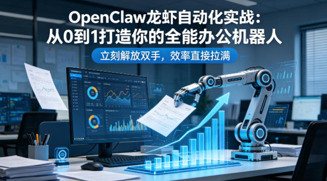 OpenClaw龙虾自动化实战：从0到1打造你的全能办公机器人，立刻解放双手，效率直接拉满-领星网创资源站