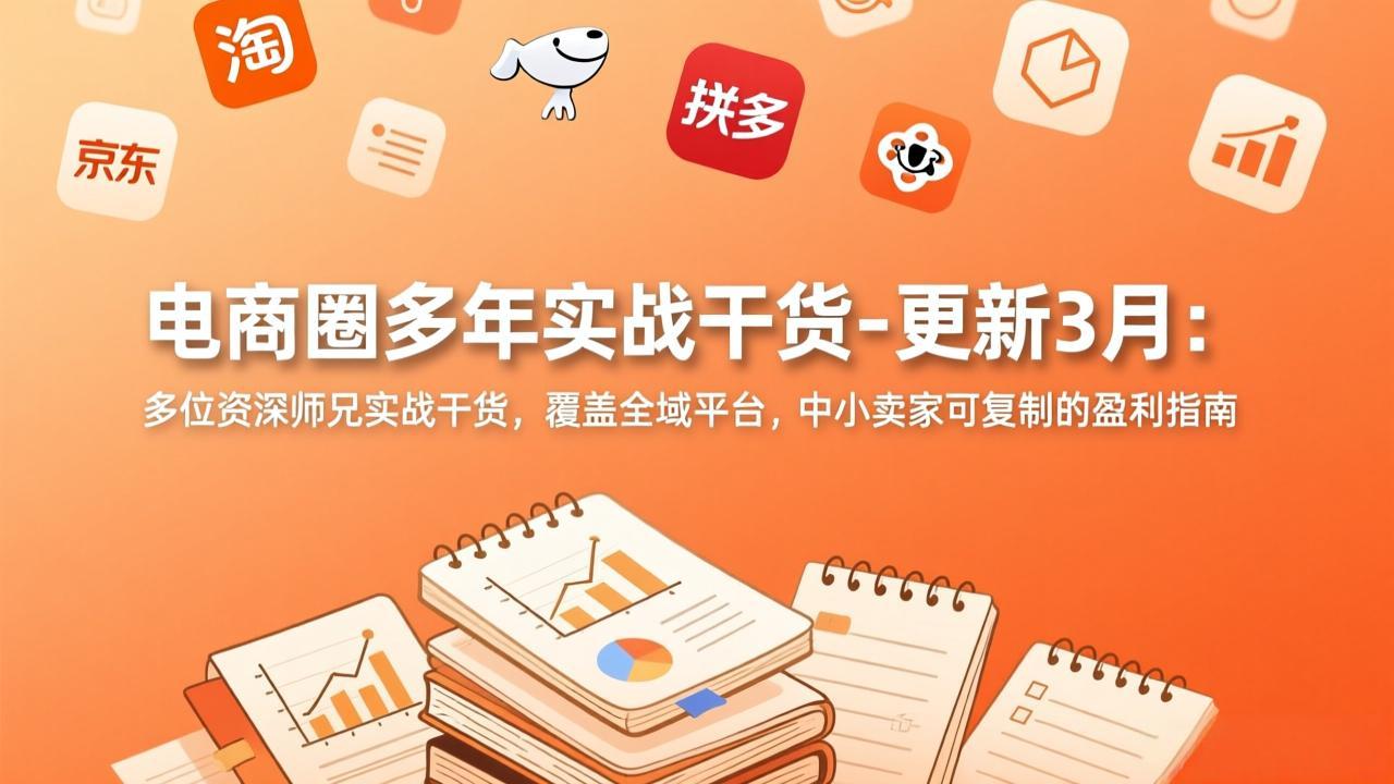 电商圈多年实战干货-更新3月：多位资深师兄实战干货，覆盖全域平台，中小卖家可复制的盈利指南-领星网创资源站
