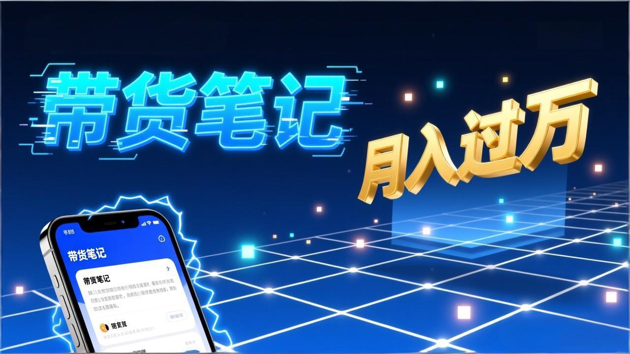 小红书爆款笔记带货实战：拆解封面标题正文全要素，手把手教你单篇笔记带货月入过万-领星网创资源站