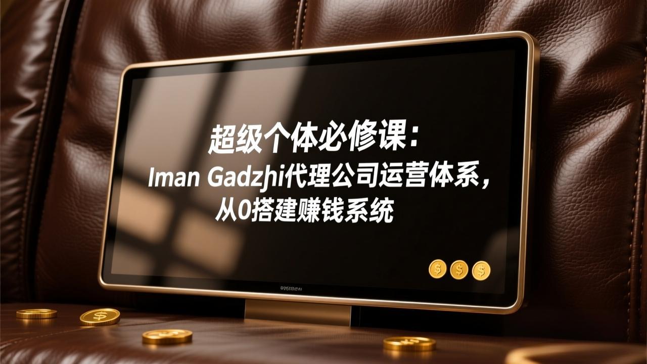 超级个体必修课：Iman Gadzhi代理公司运营体系，从0搭建赚钱系统-领星网创资源站