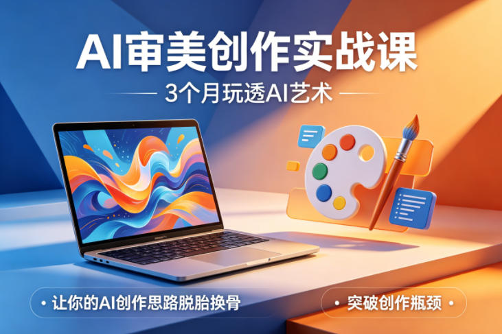 AI审美创作实战课，3个月玩透AI艺术，让你的AI创作思路脱胎换骨，突破创作瓶颈-领星网创资源站
