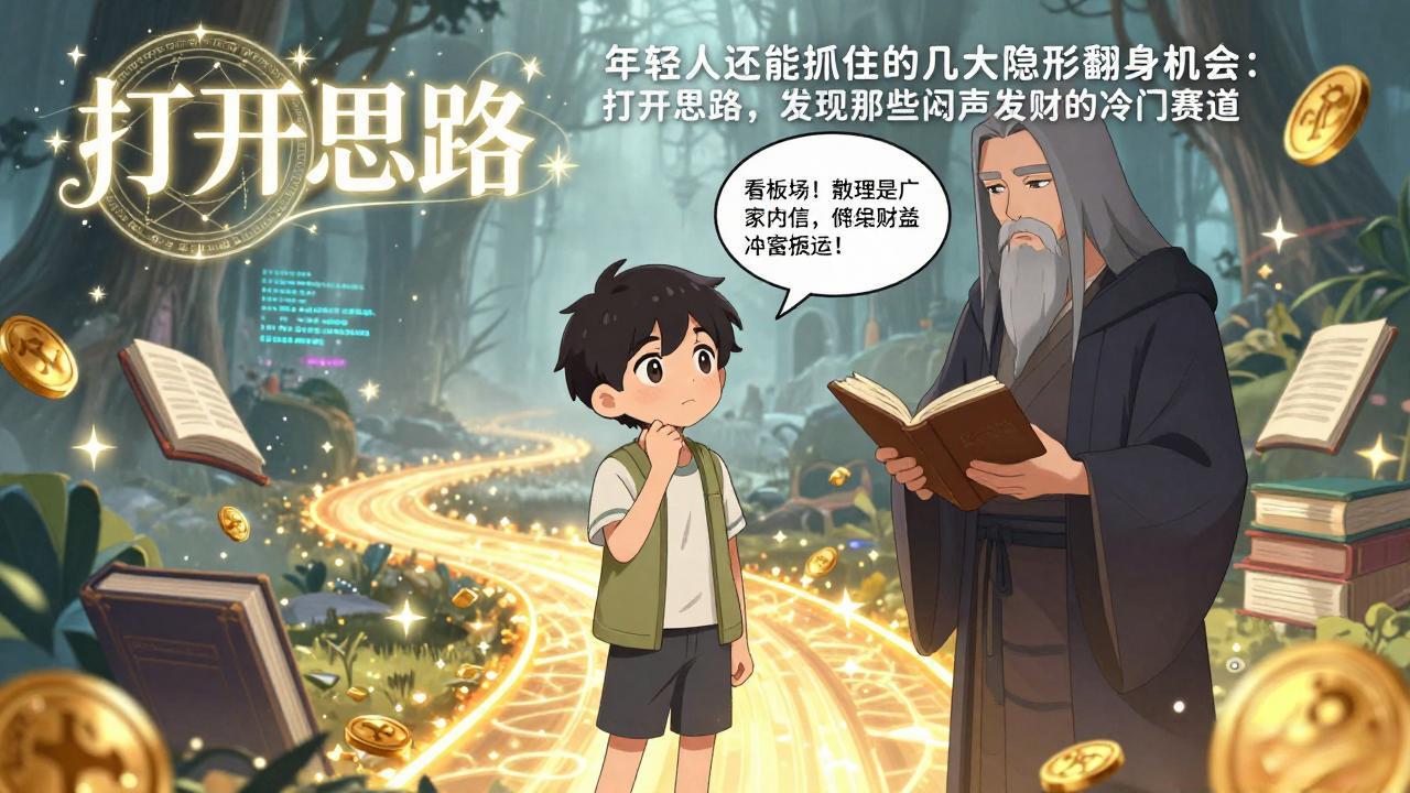 付费文1+2：年轻人还能抓住的几大隐形翻身机会：打开思路，发现那些闷声发财的冷门赛道-领星网创资源站