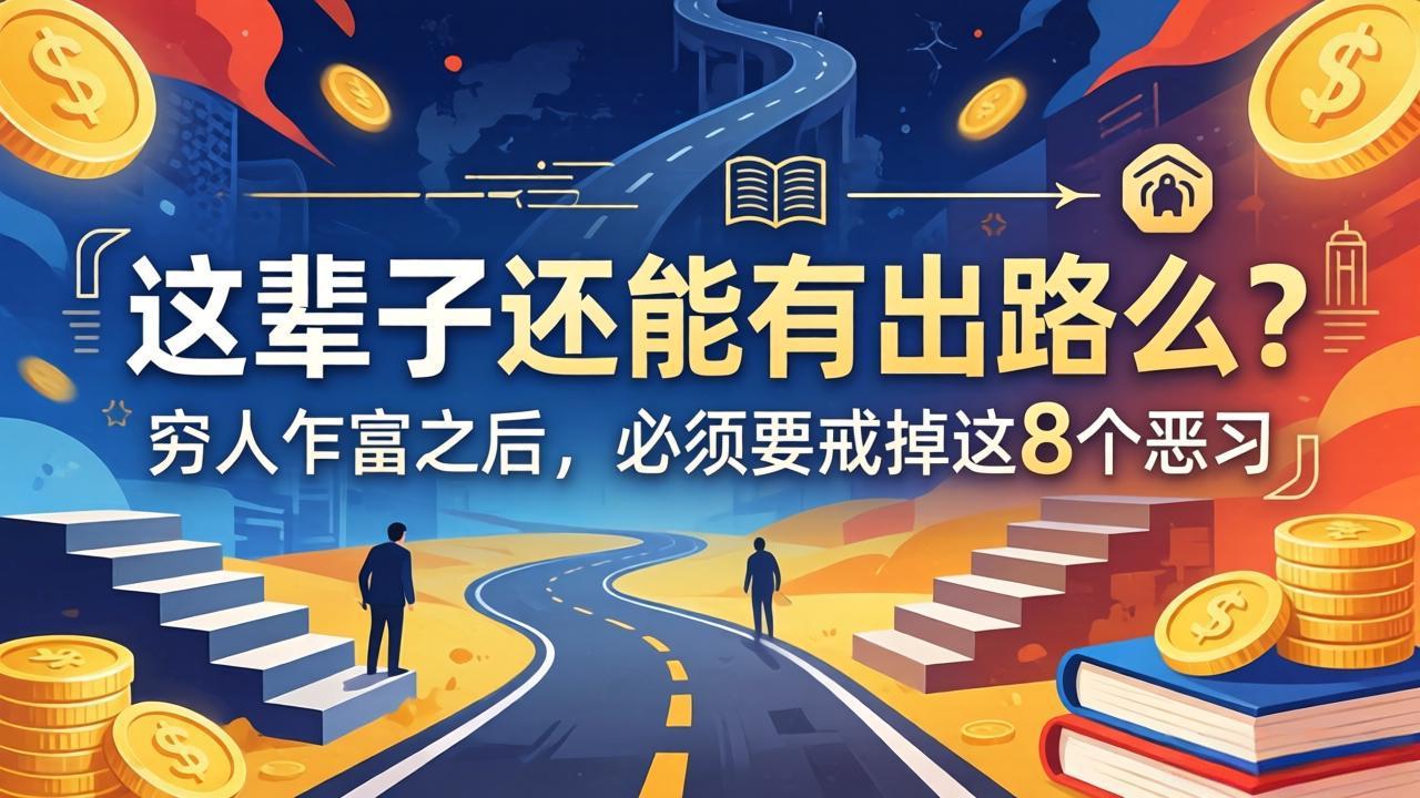 关于人生两篇付费文章【这辈子还能有出路么？】【穷人乍富之后，必须要戒掉这8个恶习】-领星网创资源站