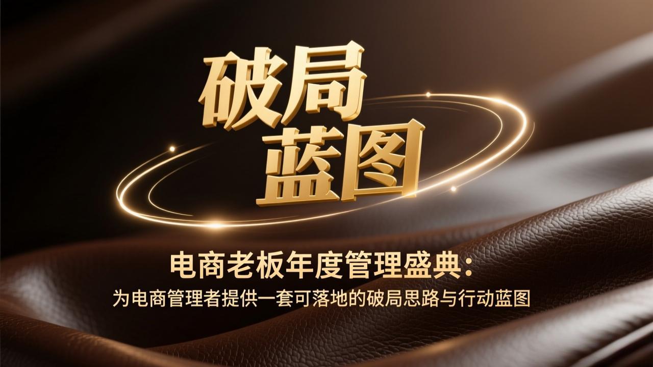 电商老板年度管理盛典：为电商管理者提供一套可落地的破局思路与行动蓝图-领星网创资源站