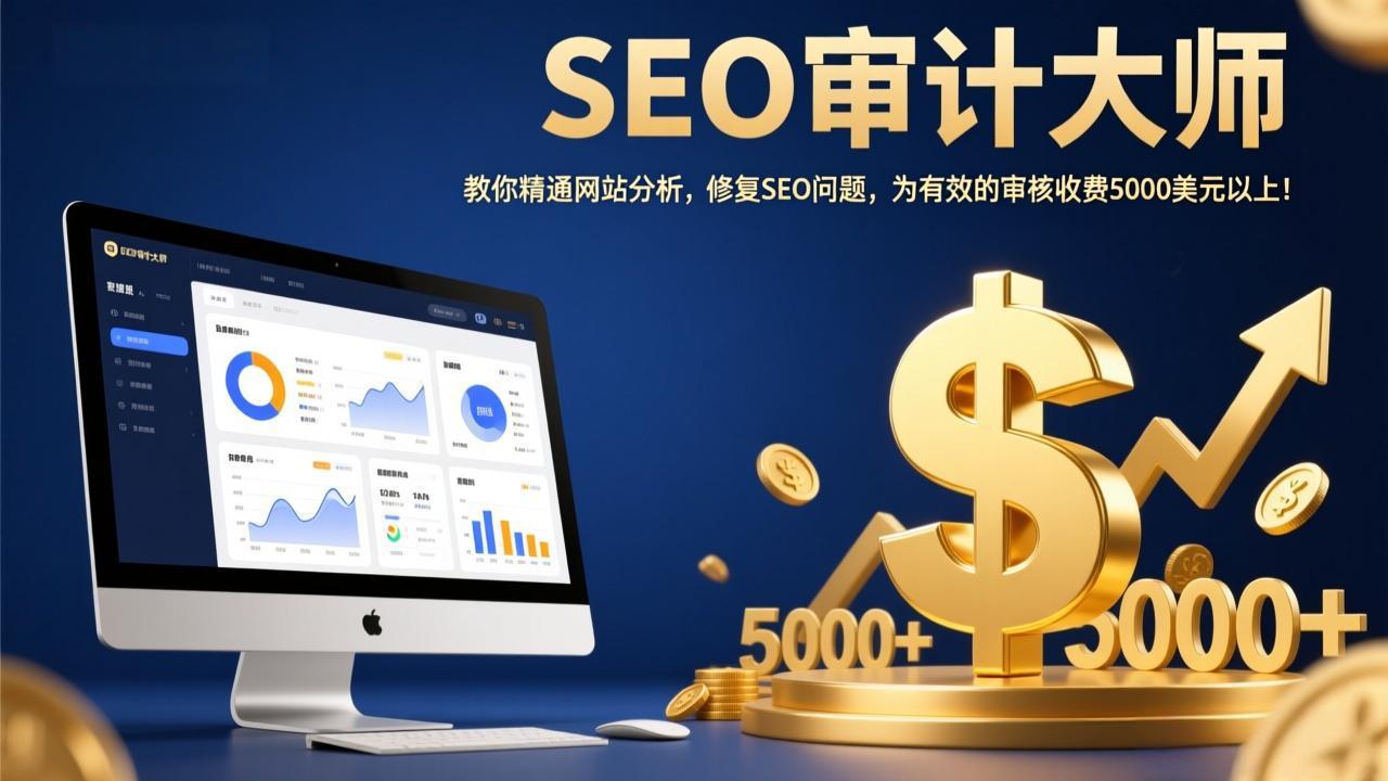 SEO审计大师：教你精通网站分析，修复SEO问题，为有效的审核收费5000美元以上！-领星网创资源站