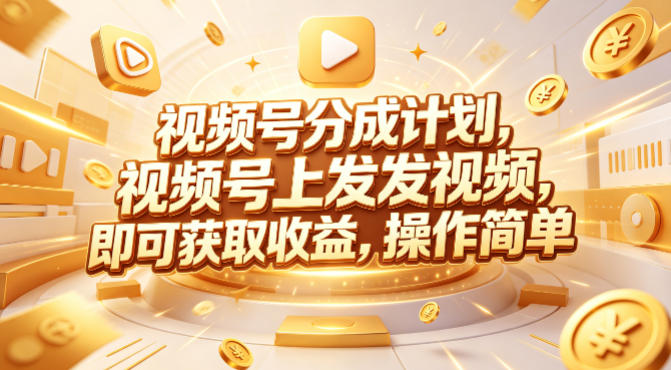 视频号分成计划，599元众筹的Red团队课程，视频号上发发视频，即可获取收益，操作简单-领星网创资源站