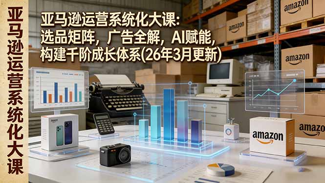 亚马逊运营系统化大课：选品矩阵，广告全解，AI赋能，构建千阶成长体系(26年3月更新-领星网创资源站